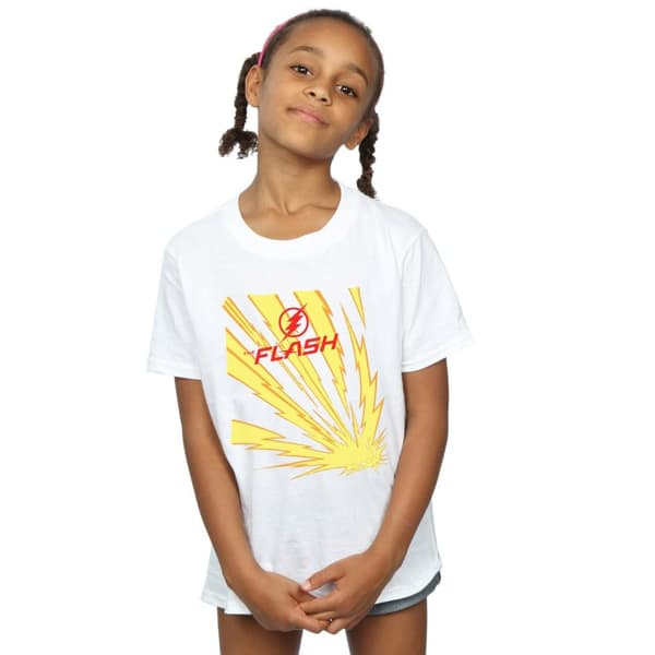 DC Comics The Flash Lightning Bolts bomulls-T-shirt för flickor