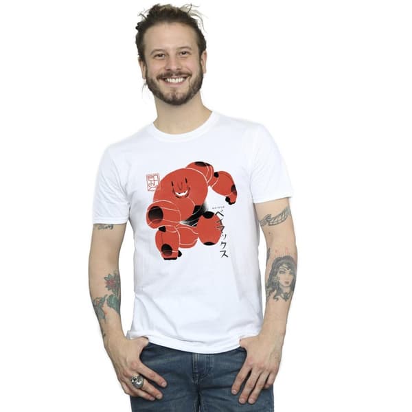 Disney Mens Big Hero 6 Baymax Suite Pose T-Shirt