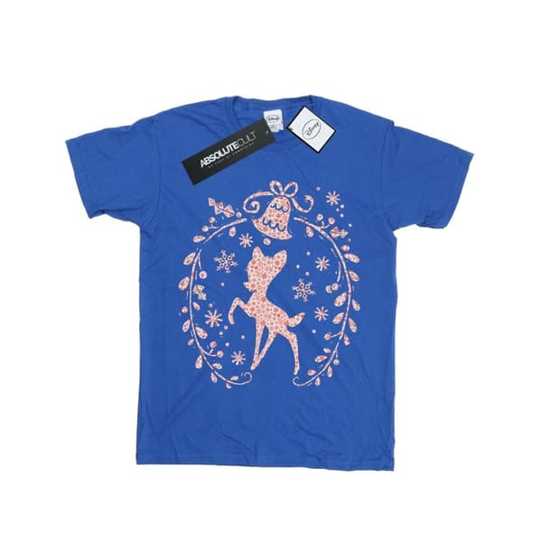 Disney Boys Bambi Christmas Wreath T-Shirt