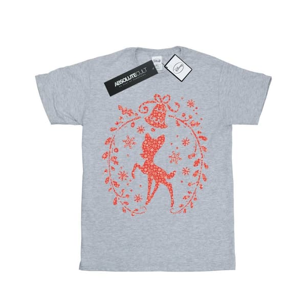 Disney Boys Bambi Christmas Wreath T-Shirt