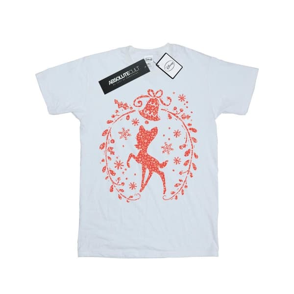 Disney Boys Bambi Christmas Wreath T-Shirt