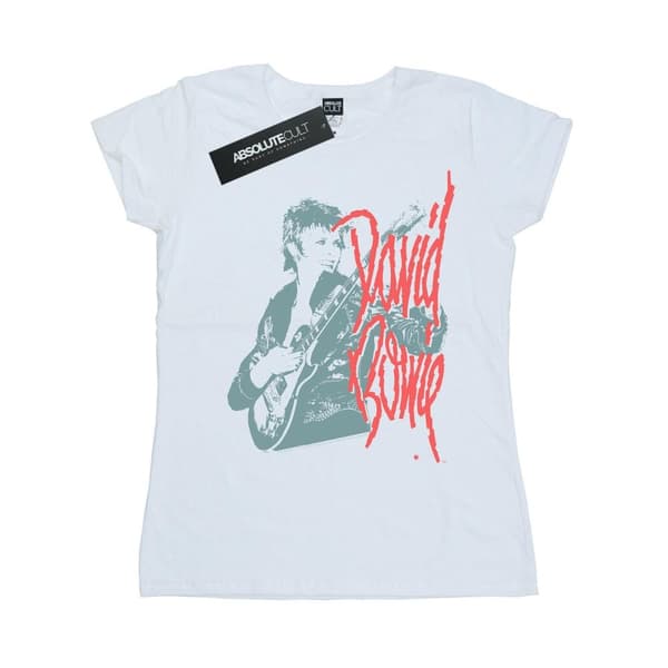David Bowie Dam/Tjej - Mono Guitar T-shirt i bomull