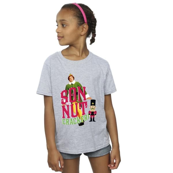 Elf T-shirt i bomull för flickor - Son Of A Nutcracker