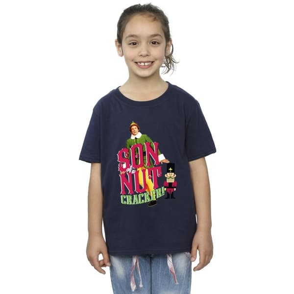 Elf T-shirt i bomull för flickor - Son Of A Nutcracker