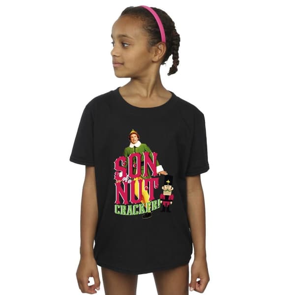 Elf T-shirt i bomull för flickor - Son Of A Nutcracker
