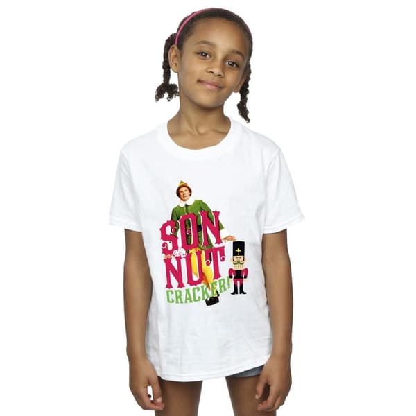 Elf T-shirt i bomull för flickor - Son Of A Nutcracker