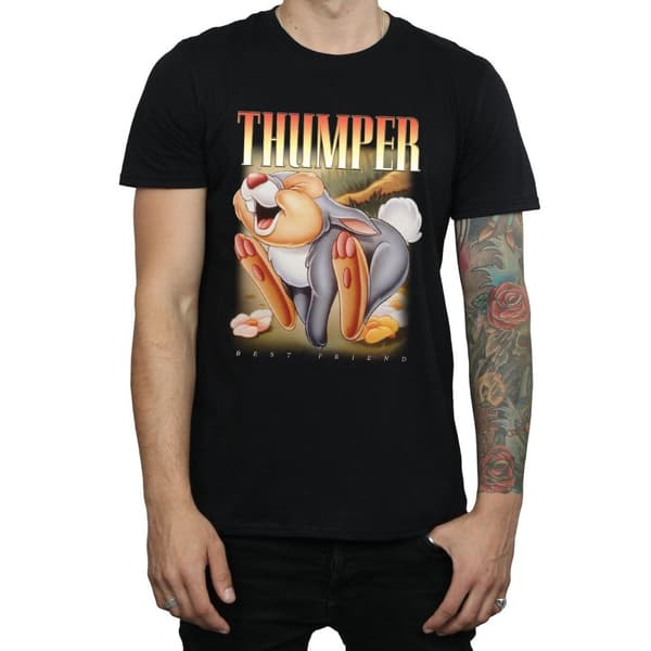 Disney Mens Bambi Thumper Montage T-Shirt