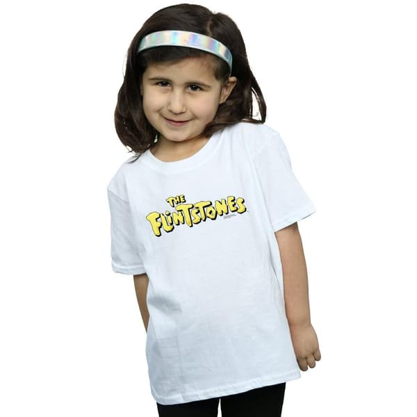 The Flintstones T-shirt i bomull med originallogo för flickor