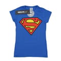 Miniatyrbillede 1 af 5: DC Comics Womens/Ladies Superman Logo Cotton T-Shirt