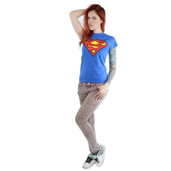 DC Comics Womens/Ladies Superman Logo Cotton T-Shirt