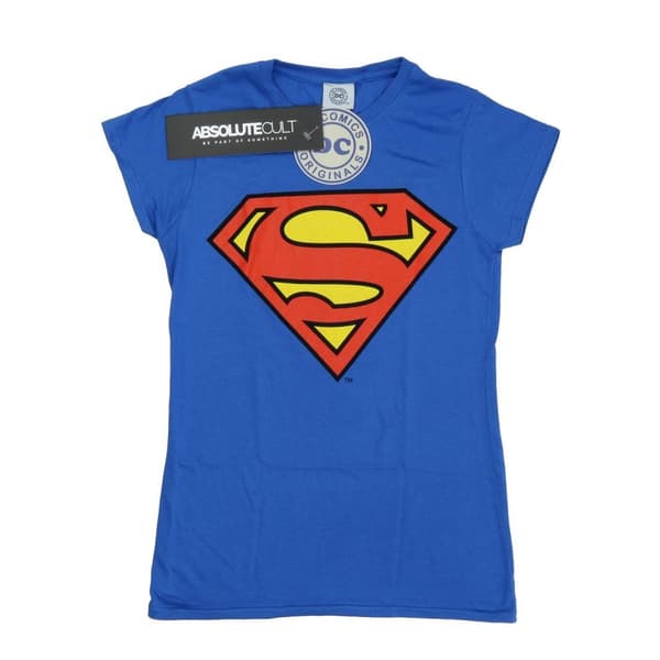 DC Comics Womens/Ladies Superman Logo Cotton T-Shirt