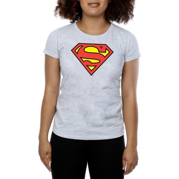 DC Comics Womens/Ladies Superman Logo Cotton T-Shirt