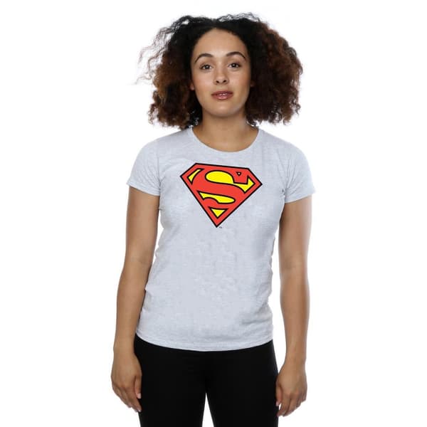 DC Comics Womens/Ladies Superman Logo Cotton T-Shirt