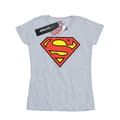 Miniatyrbillede 1 af 5: DC Comics Womens/Ladies Superman Logo Cotton T-Shirt