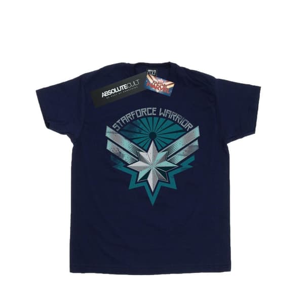 Marvel Pojkar Captain Marvel Starforce Warrior T-shirt Navy Blue 9-11 Years