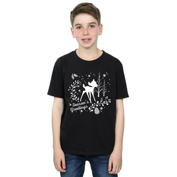 Disney Bambi - T-shirt med julhälsning för pojkar