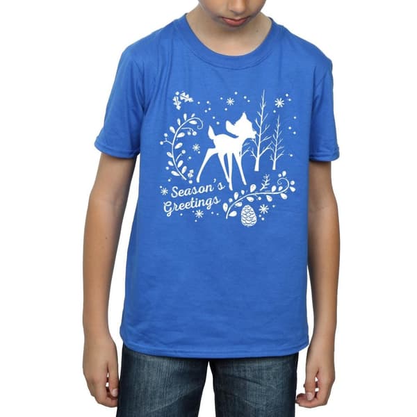 Disney Bambi - T-shirt med julhälsning för pojkar