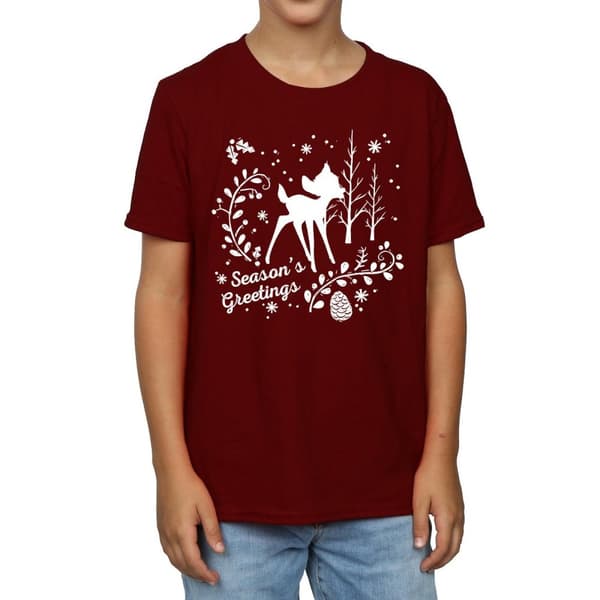 Disney Bambi - T-shirt med julhälsning för pojkar