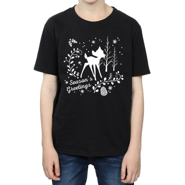 Disney Bambi - T-shirt med julhälsning för pojkar
