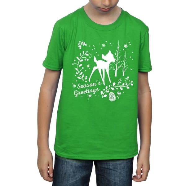 Disney Bambi - T-shirt med julhälsning för pojkar