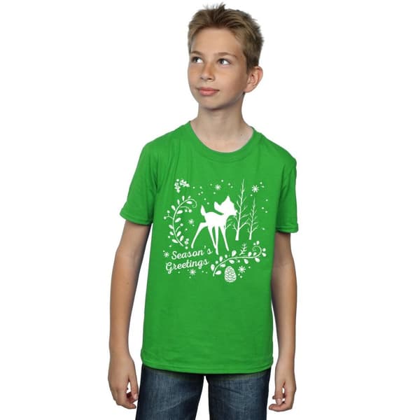 Disney Bambi - T-shirt med julhälsning för pojkar