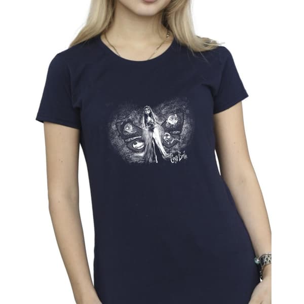 Corpse Bride Womens/Ladies Emily Butterfly Cotton T-Shirt