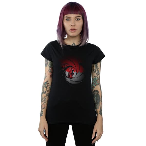 Marvel Womens/Ladies Deadpool Gun Barrel Cotton T-Shirt