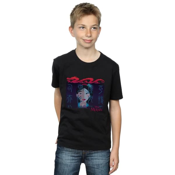 Disney Pojkar Mulan Geisha Face T-shirt
