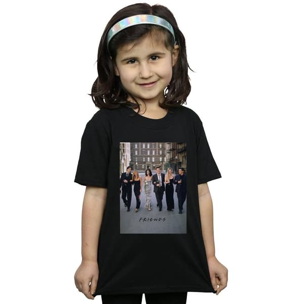 Friends Girls Champagne And Flowers Cotton T-Shirt