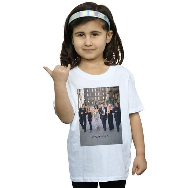 Friends Girls Champagne And Flowers Cotton T-Shirt
