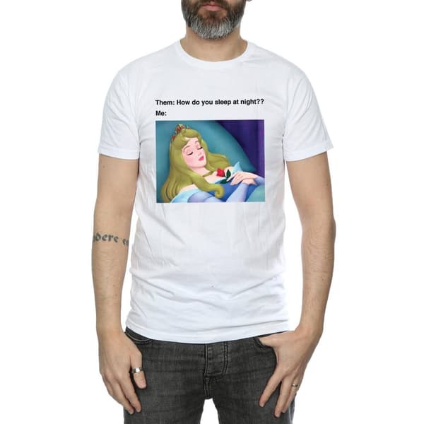 Disney Mens Sleeping Beauty Meme T-Shirt