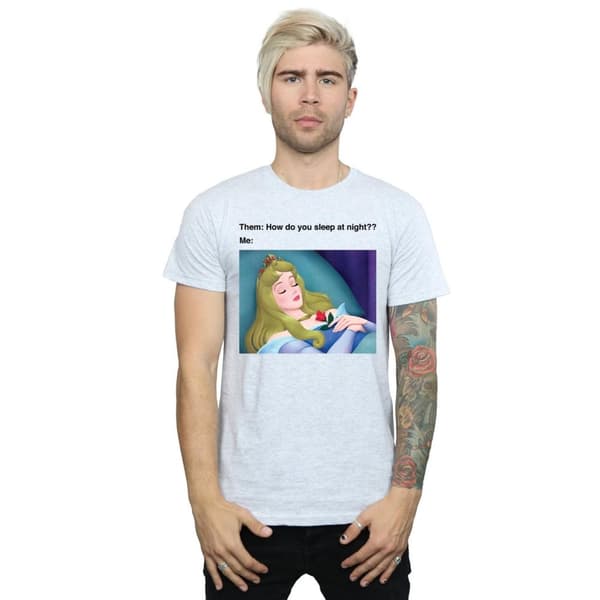 Disney Mens Sleeping Beauty Meme T-Shirt