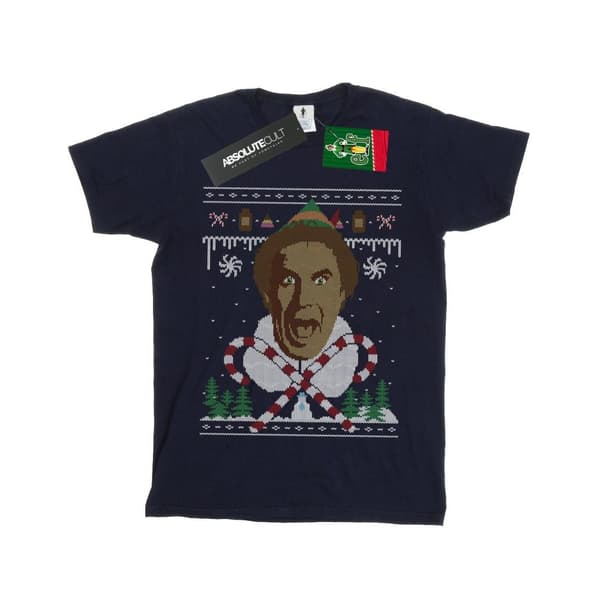 Elf Fair Isle-t-shirt med julmotiv för pojkar