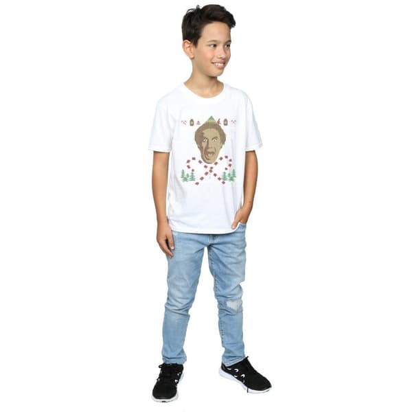 Elf Fair Isle-t-shirt med julmotiv för pojkar