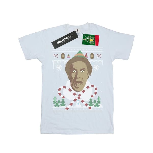 Elf Fair Isle-t-shirt med julmotiv för pojkar