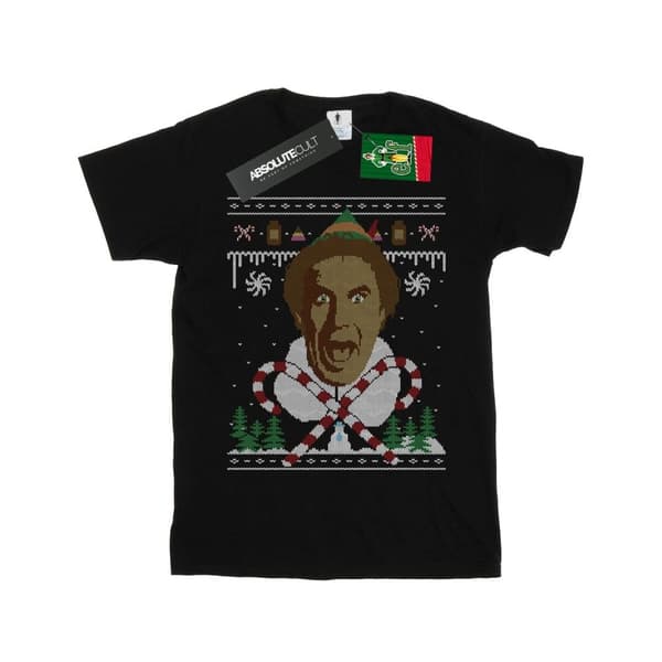 Elf Fair Isle-t-shirt med julmotiv för pojkar