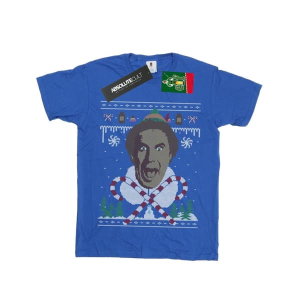 Elf Fair Isle-t-shirt med julmotiv för pojkar