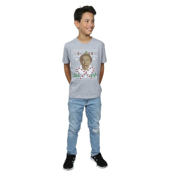 Elf Fair Isle-t-shirt med julmotiv för pojkar