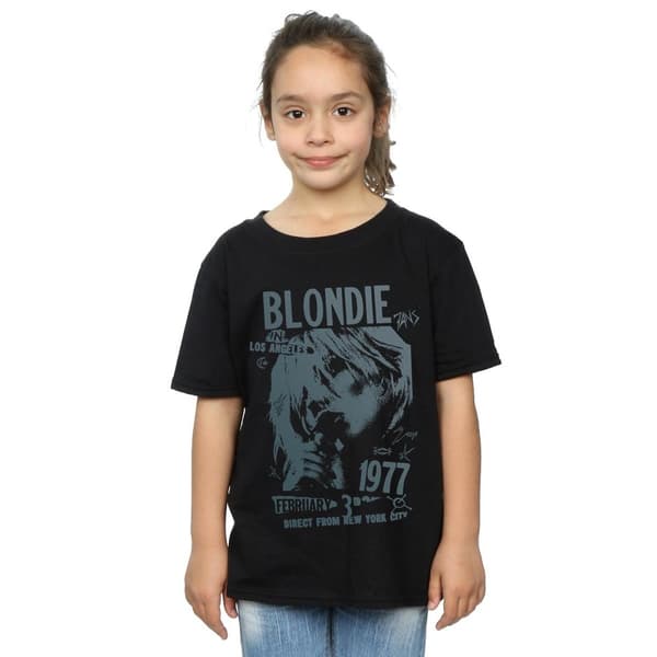 Blondie Girls Tour 1977 Chest Cotton T-Shirt