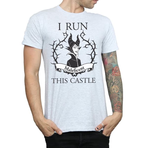 Disney T-shirt för herrar Maleficent I Run This Castle