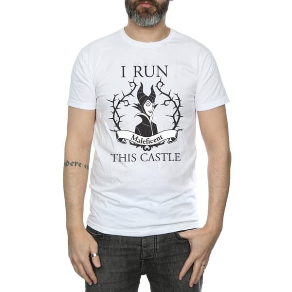 Disney Mens Maleficent I Run This Castle T-Shirt