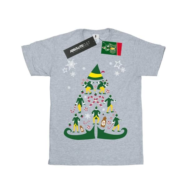 Elf T-shirt med julgran för pojkar