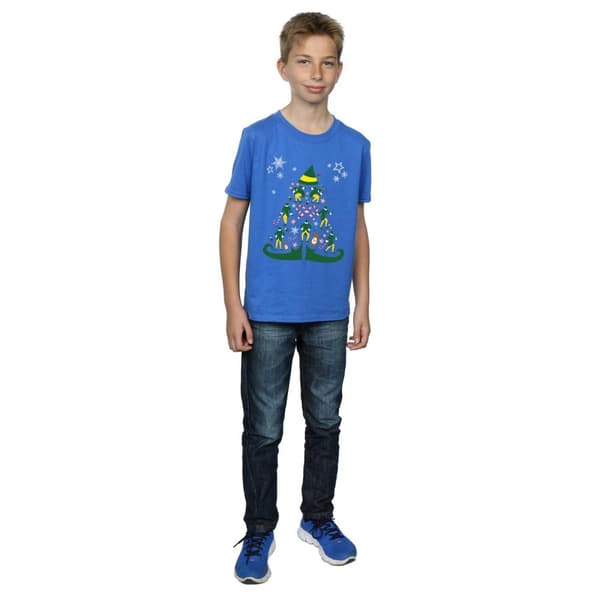 Elf T-shirt med julgran för pojkar