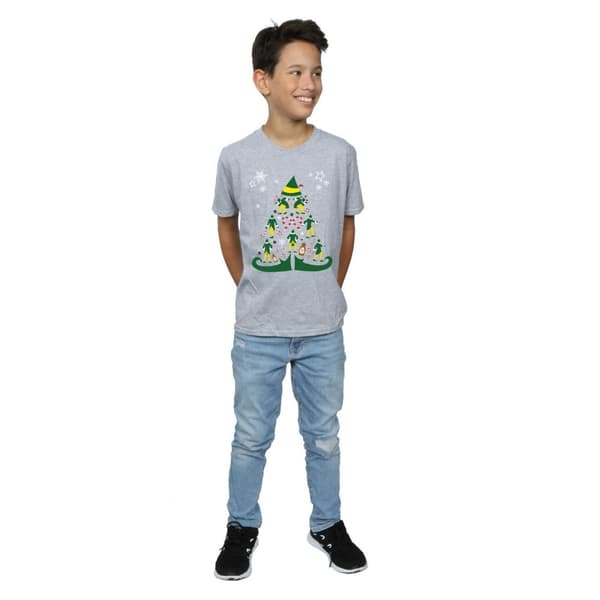 Elf T-shirt med julgran för pojkar