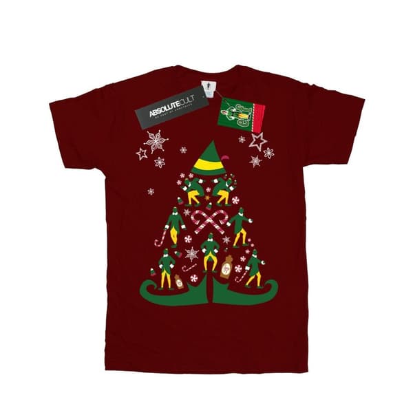 Elf Boys Christmas Tree T-Shirt