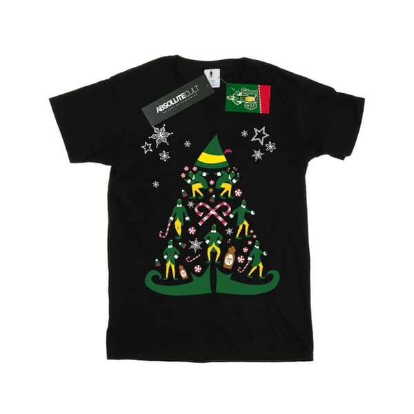 Elf T-shirt med julgran för pojkar