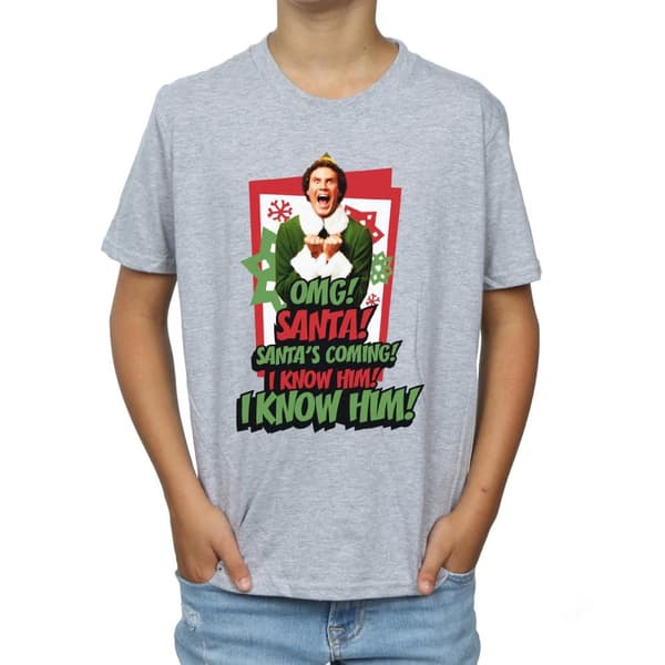 Elf Boys OMG Santa T-Shirt