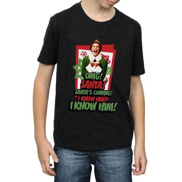 Elf Boys OMG Santa T-Shirt