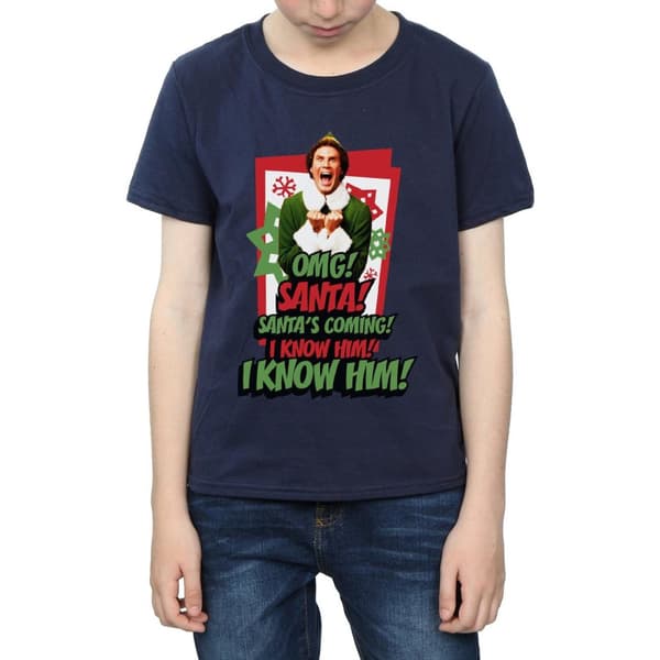 Elf Boys OMG Santa T-Shirt