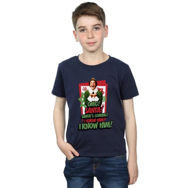 Elf Boys OMG Santa T-Shirt